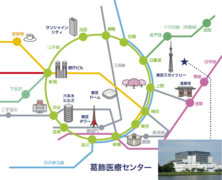 東京慈恵会医科大学附属病院 看護師募集 周辺環境